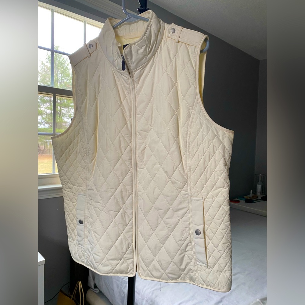 TALBOTS WOMENS FLEECE-LINED VEST